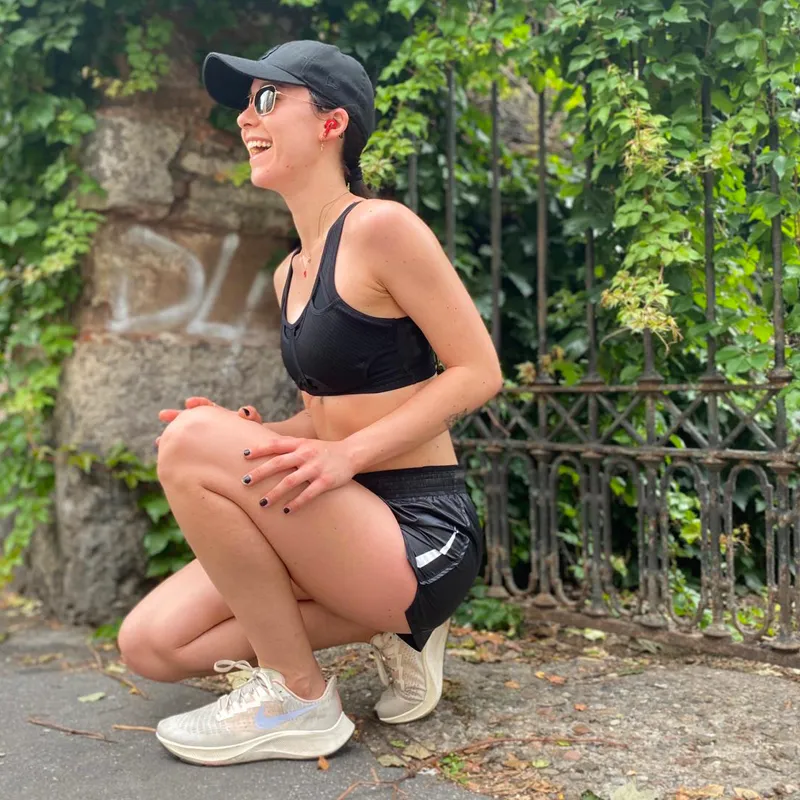 Aurora Ramazzotti running in Milan for Nike